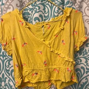 Free People yellow top
